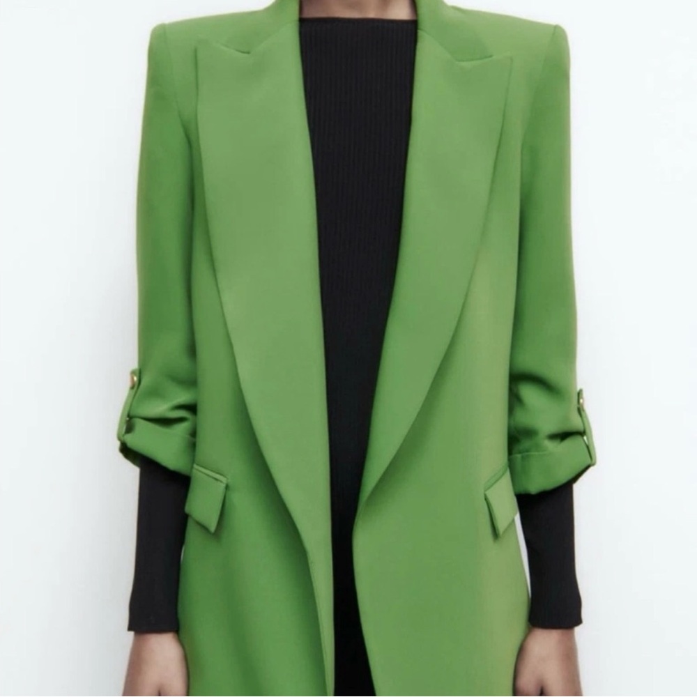 Zara Vibrant Green Blazer